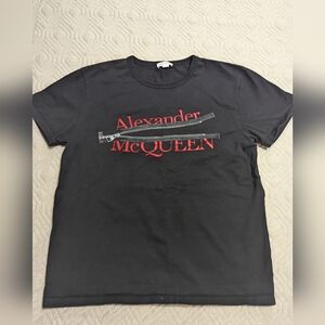 Alexander McQueen Men's Zip Logo T-shirt XL
